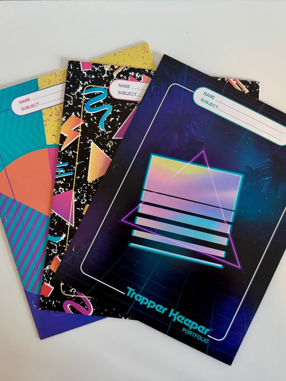 3 Trapper Keeper Folders